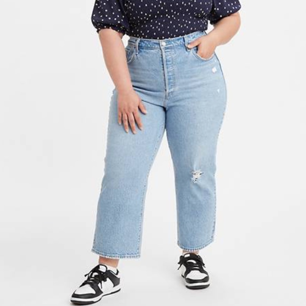 Levi's Light Blue Straight Leg Jeans